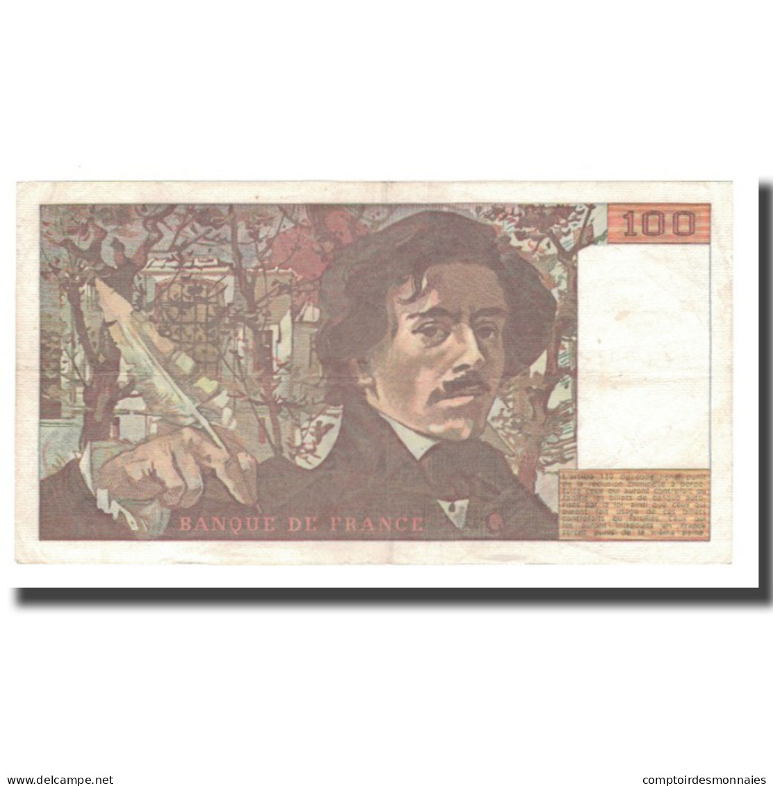 France, 100 Francs, Delacroix, 1979, TTB, Fayette:69.03, KM:154b - 100 F 1978-1995 ''Delacroix''