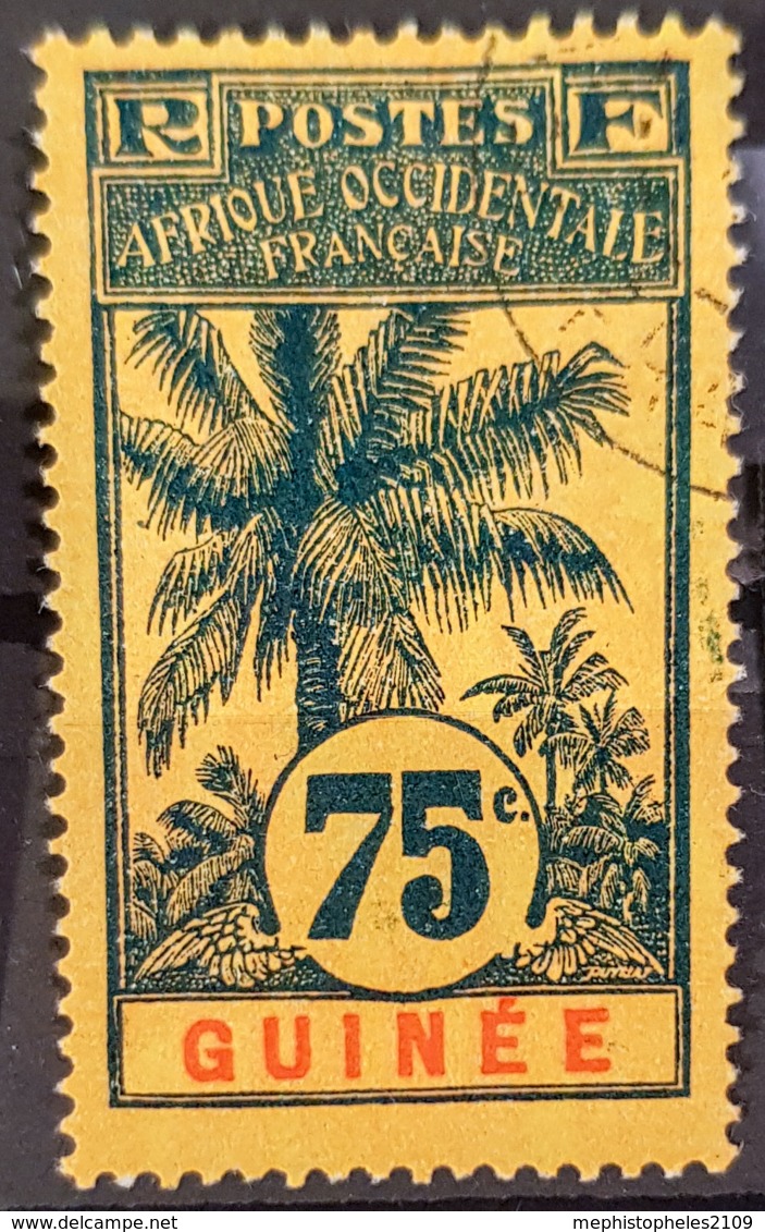 GUINÉE 1906 - Canceled - YT 44 - 75c - Usati