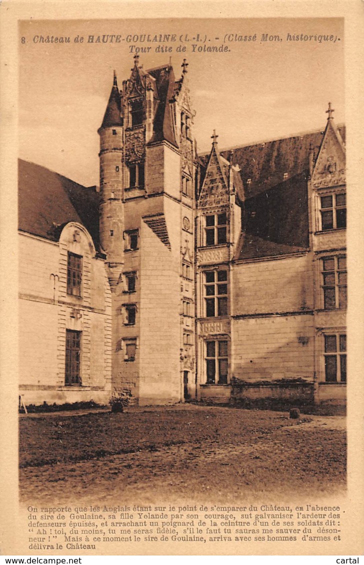 44 - Château De HAUTE-GOULAINE - Tour Dite De Yolande - Haute-Goulaine