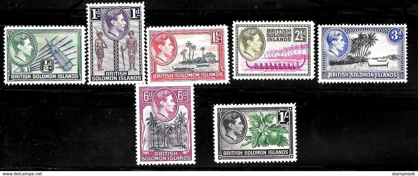 British Solomon Islands Scott   67... 75 Lot Of 7 Mint NH CV 7.00     ** - British Solomon Islands (...-1978)