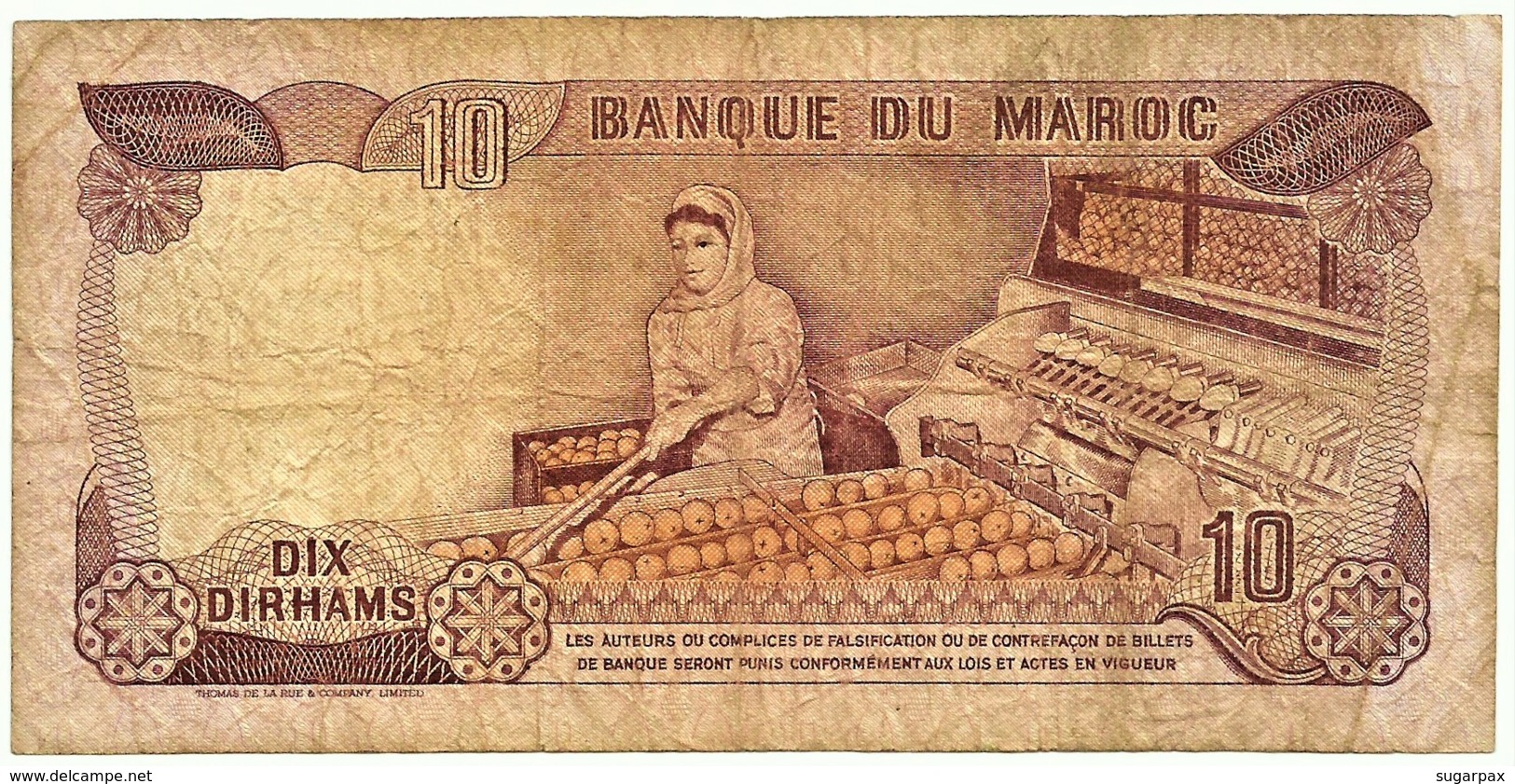 Morocco - 10 Dirhams - 1970 / AH 1390 - Pick 57.a - Sign. 8 - Serie BC/64 - King Hassan II - BANQUE DU MAROC - Morocco