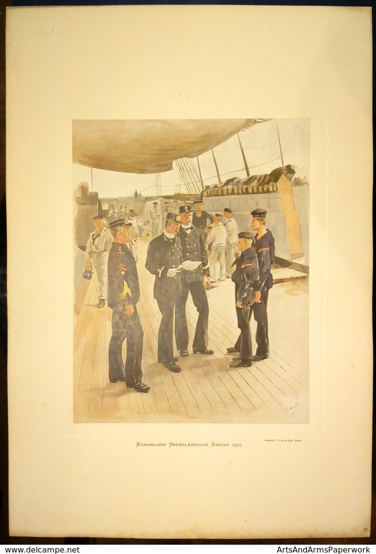 MARINE NEDERLANDS LEGER: "Koninklijke Nedelandsche Marine 1897" Hoynck Van Papendrecht - Uniform