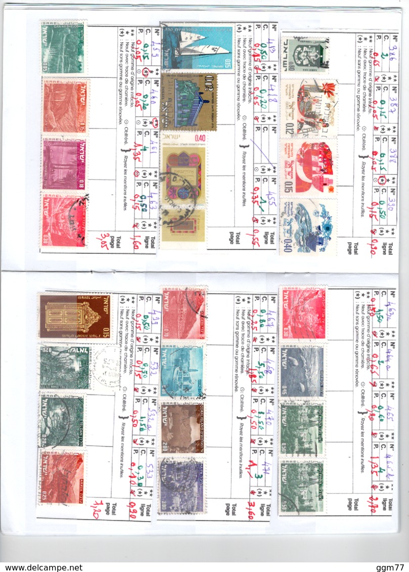CARNET DE CIRCULATION ISRAEL  & PALESTINE   Cote : 190 € Environ - Used Stamps (without Tabs)
