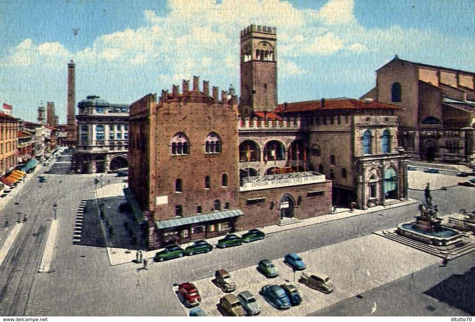 Bologna - Piazza Nettuno E Via Rizzoli - Formato Grande Viaggiata – E 14 - Bologna