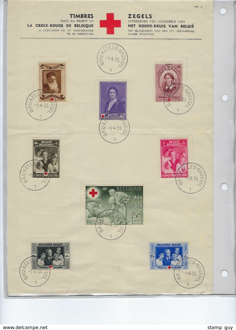 GROOT LOT SEMI - KLASSIEK vanaf 1936 op albumbladen met ook ** MNH aanwezig ; zie 12 scans ! LOT 132