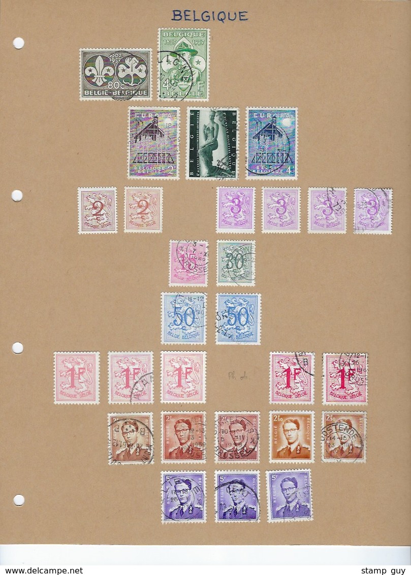 GROOT LOT SEMI - KLASSIEK vanaf 1936 op albumbladen met ook ** MNH aanwezig ; zie 12 scans ! LOT 132