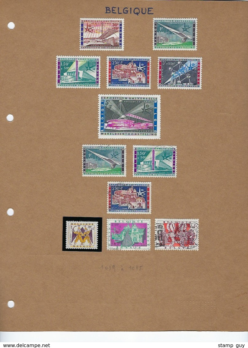 GROOT LOT SEMI - KLASSIEK vanaf 1936 op albumbladen met ook ** MNH aanwezig ; zie 12 scans ! LOT 132