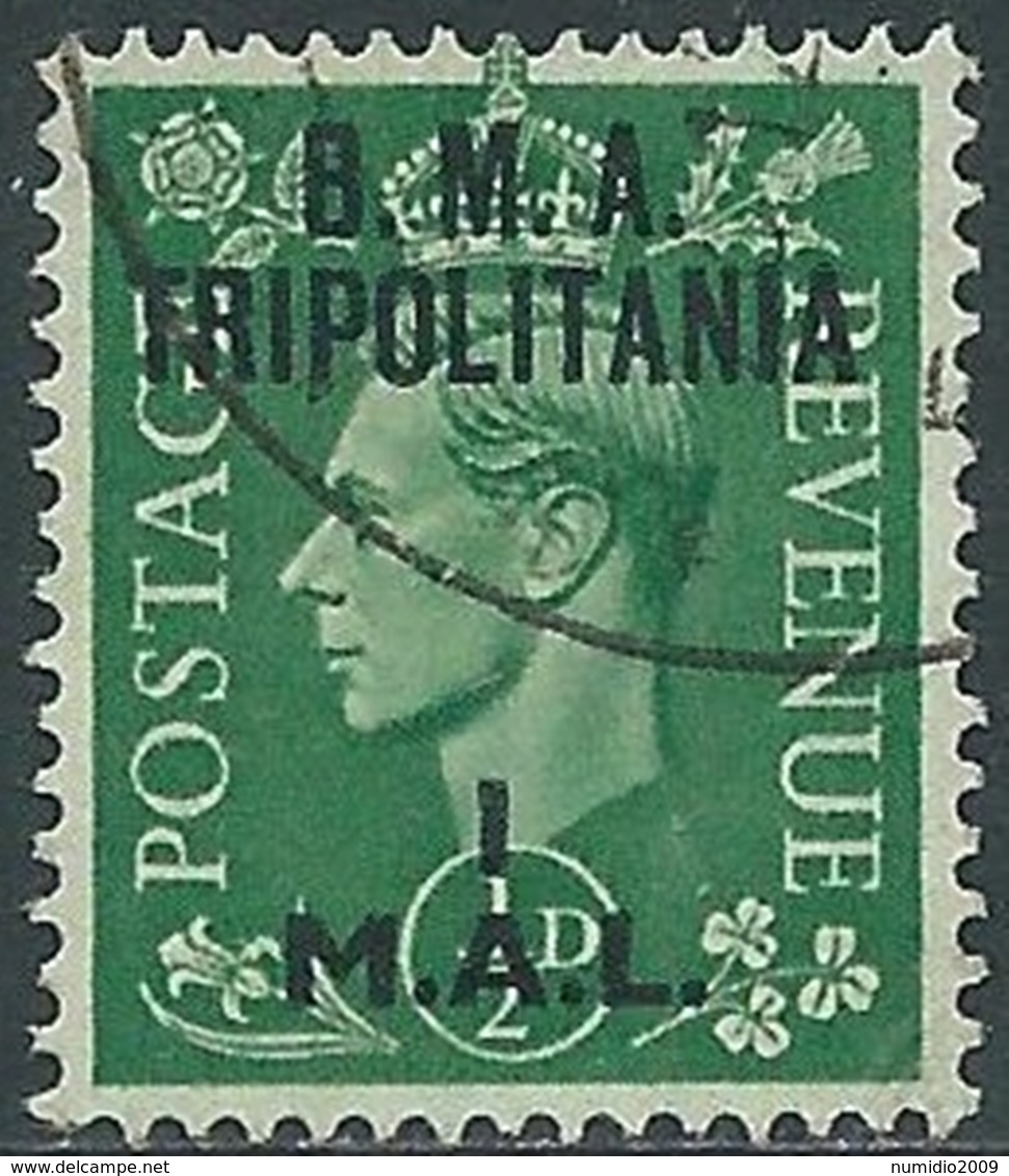 1948 OCCUPAZIONE INGLESE USATO TRIPOLITANIA BMA 1 MAL - RB31-2 - Tripolitania