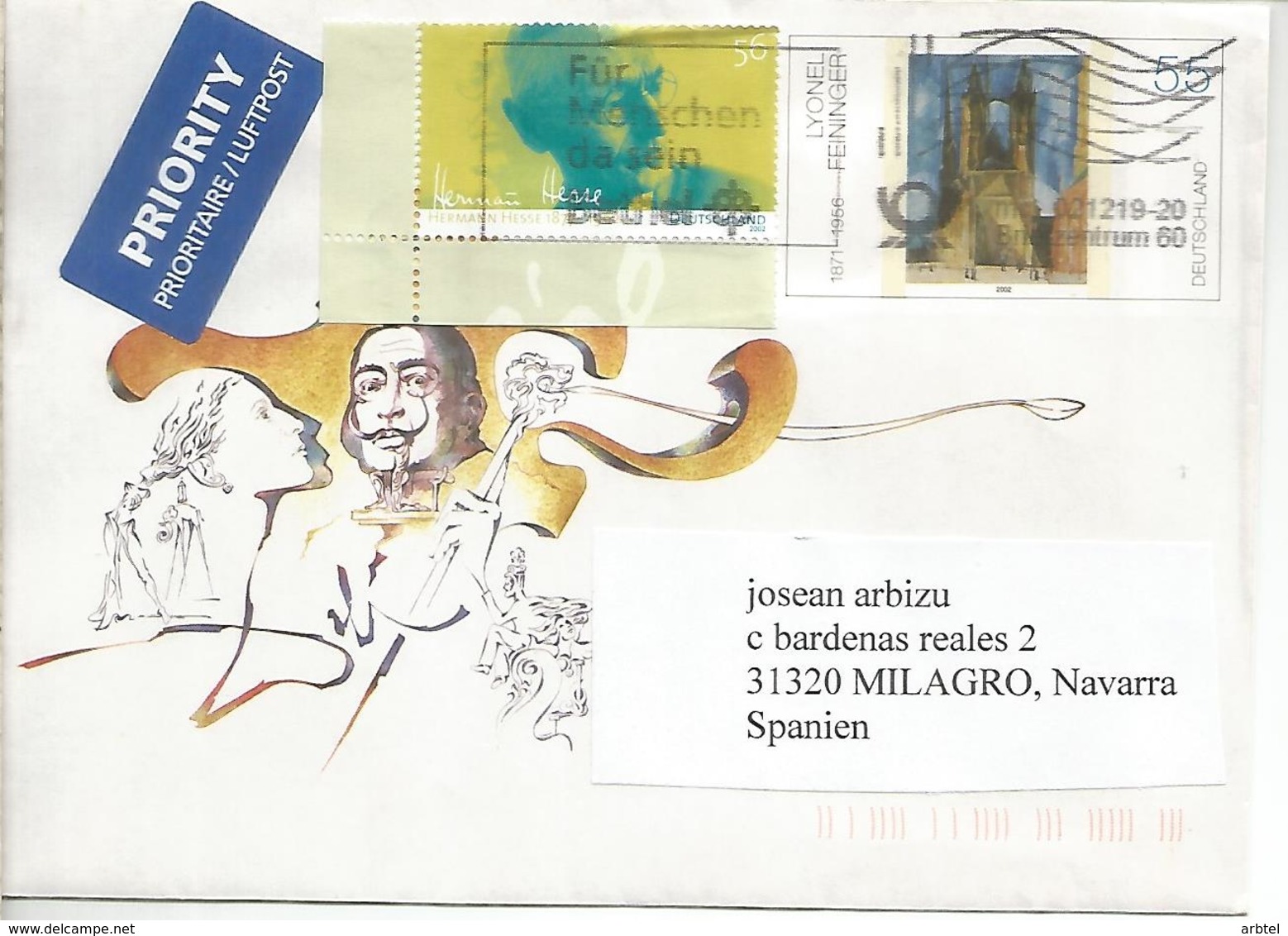 ALEMANIA ENTERO POSTAL DALI ARTE PINTURA - Modernos