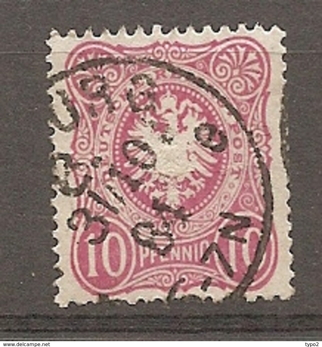 DR - Yv. N° 38 MI. N° 41  (o)  10p  Rouge  Pfennig   Cote  1,25 Euro  BE    2 Scans - Usados