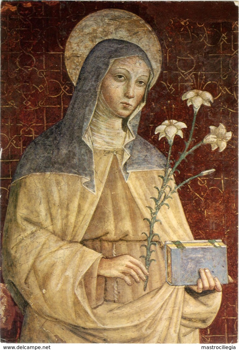 SANTA CHIARA D'ASSISI  Con Giglio E Libro - Santi