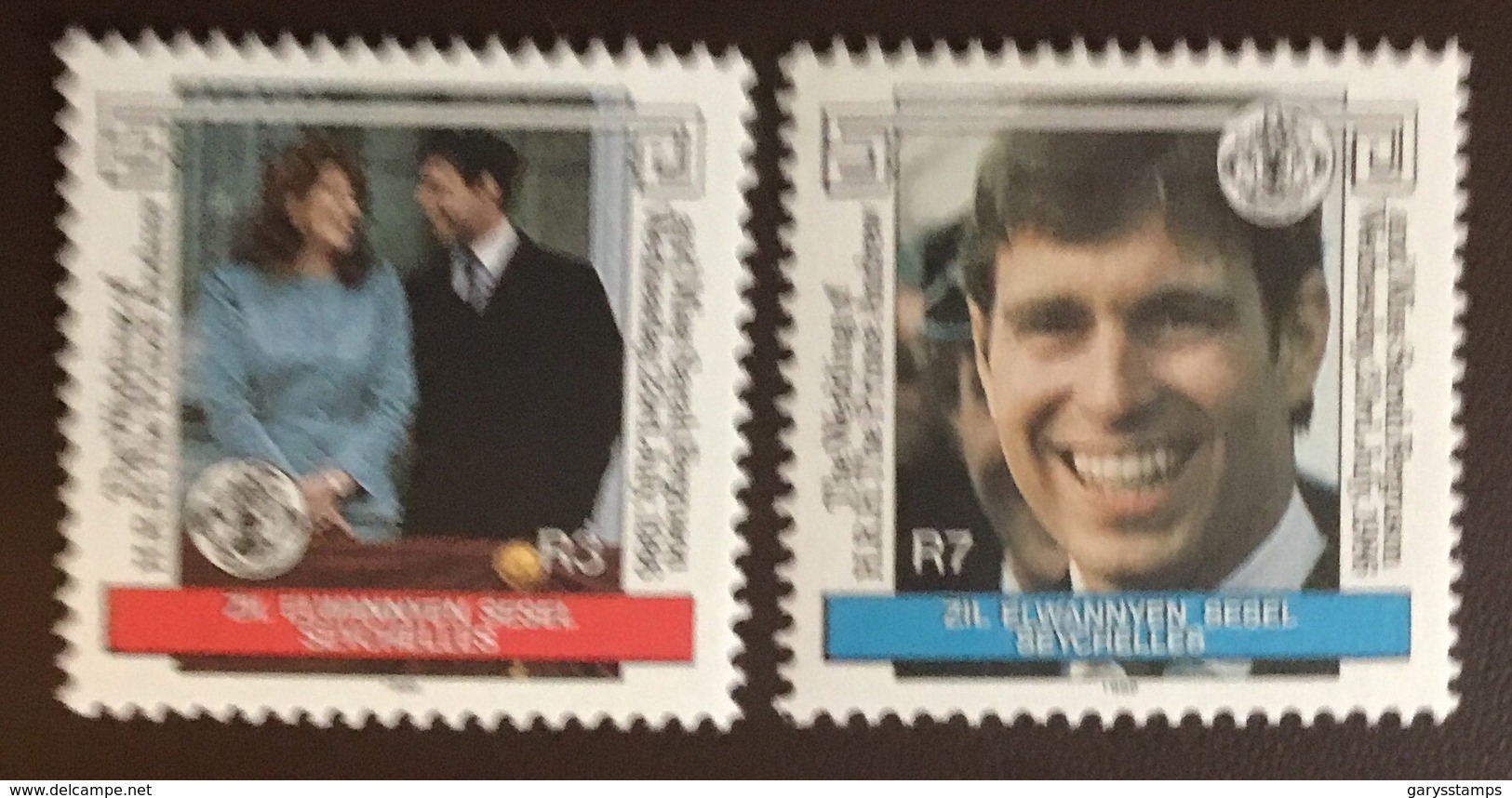 Seychelles Zil Elwannyen Sesel 1986 Royal Wedding MNH - Seychelles (1976-...)