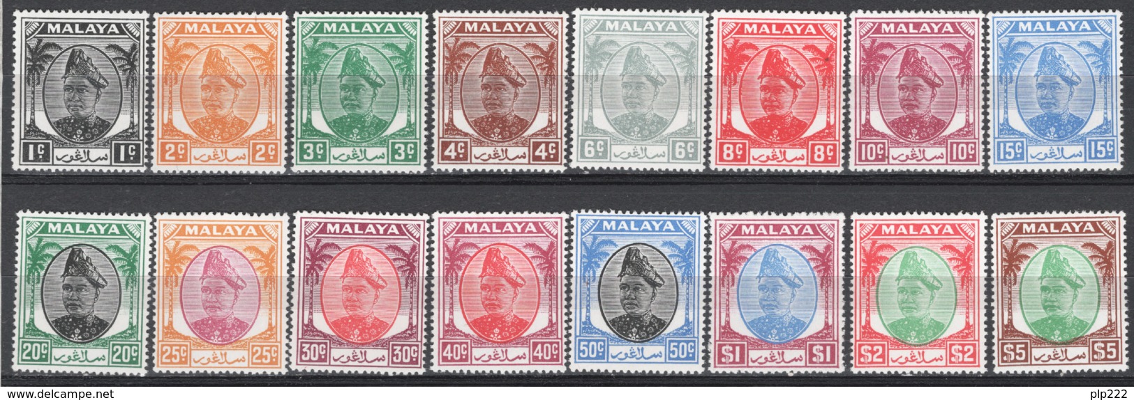 Selangor 1949 Y.T.47/50,51/53,54/55,56,56A,57/61 **/MNH VF - Selangor
