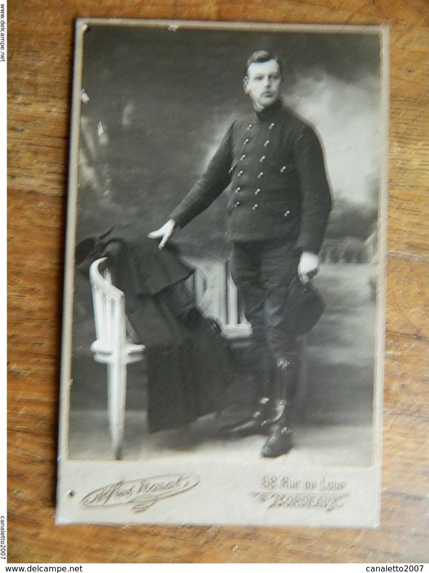 BORDEAUX +GUERRE 14/18:PHOTO D'UN SOLDAT FRANCAIS DECEDE EN 1918-SON NOM EST GEORGES MERCIER - Weltkrieg 1914-18