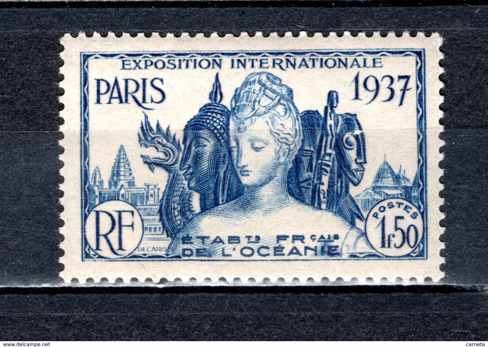 OCEANIE  N° 126   NEUF SANS CHARNIERE COTE 9.10€  EXPOSITION INTERNATIONALE DE PARIS - Blocks & Sheetlets