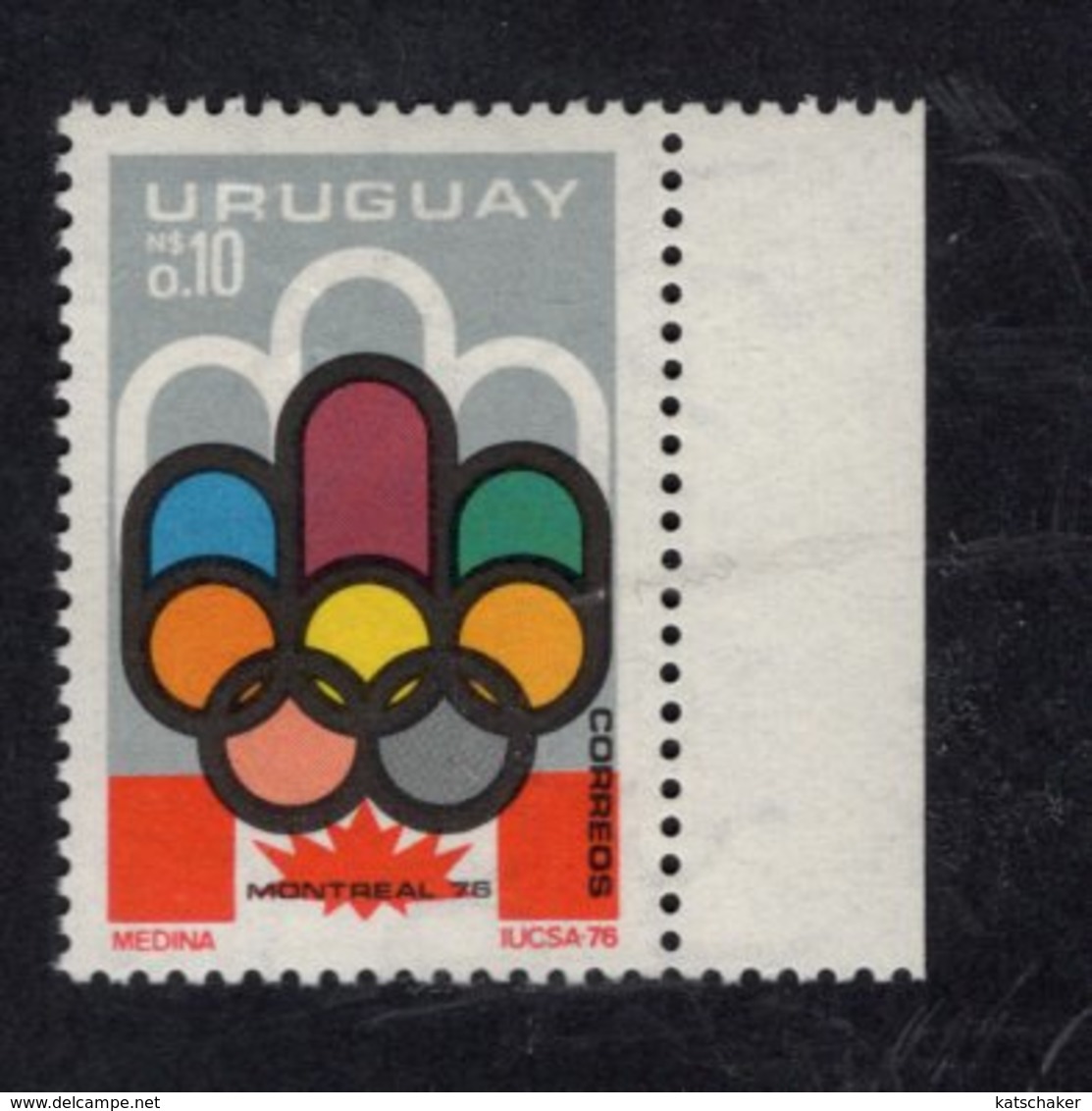 891146143 1976 SCOTT 938 POSTFRIS MINT NEVER HINGED EINWANDFREI (XX) - OLYMPICS - Uruguay