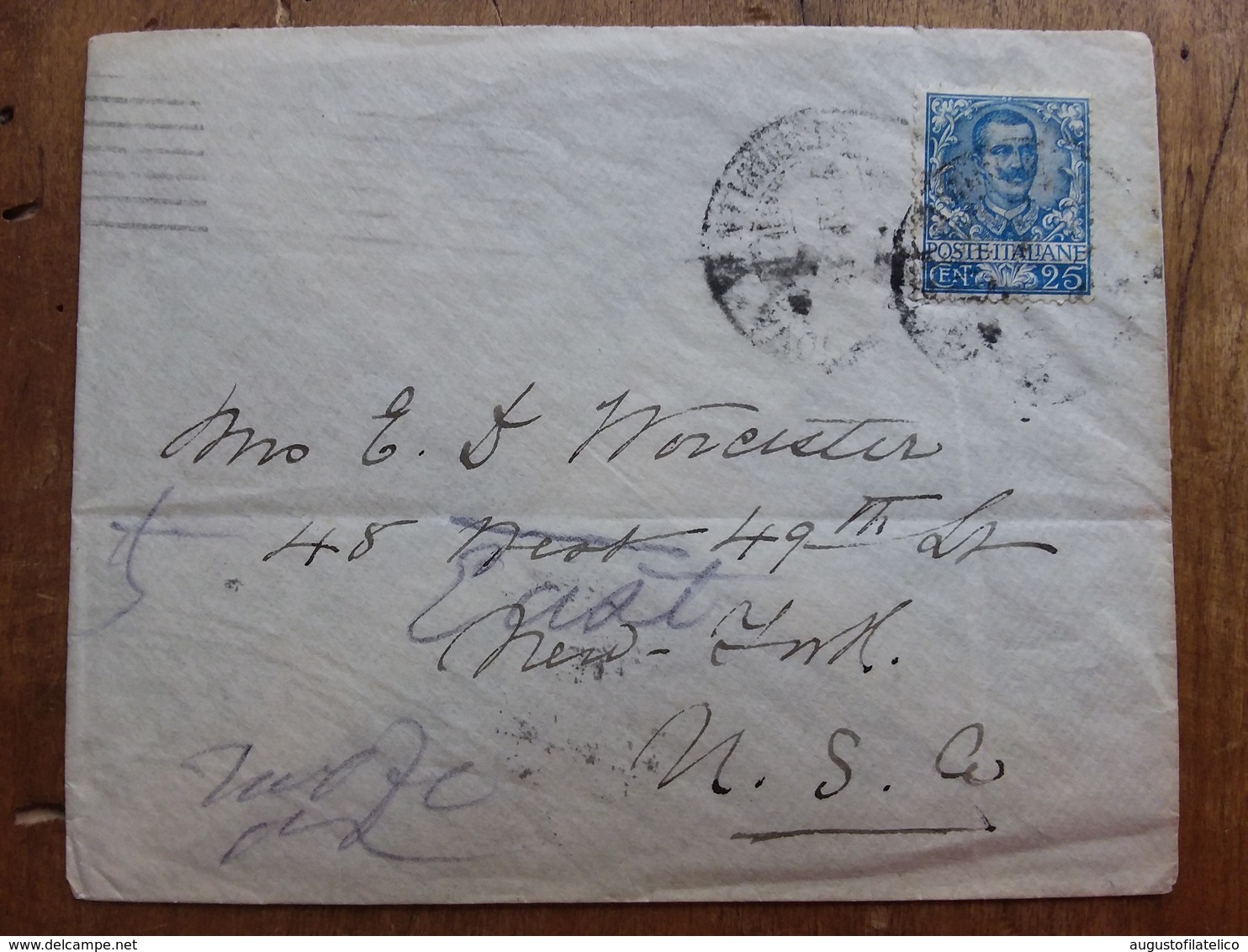 REGNO - Lettera Spedita In U.S.A. Nel 1904 Con Annulli Arrivo + Spese Postali - Poststempel