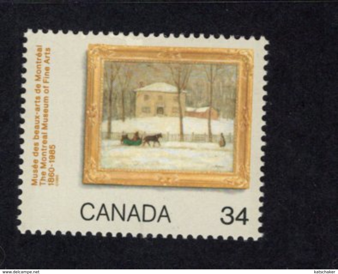 891156901 1985 SCOTT 1076 POSTFRIS MINT NEVER HINGED EINWANDFREI (XX) - MONTREAL MUSEUM OF FINE ARTS - Neufs