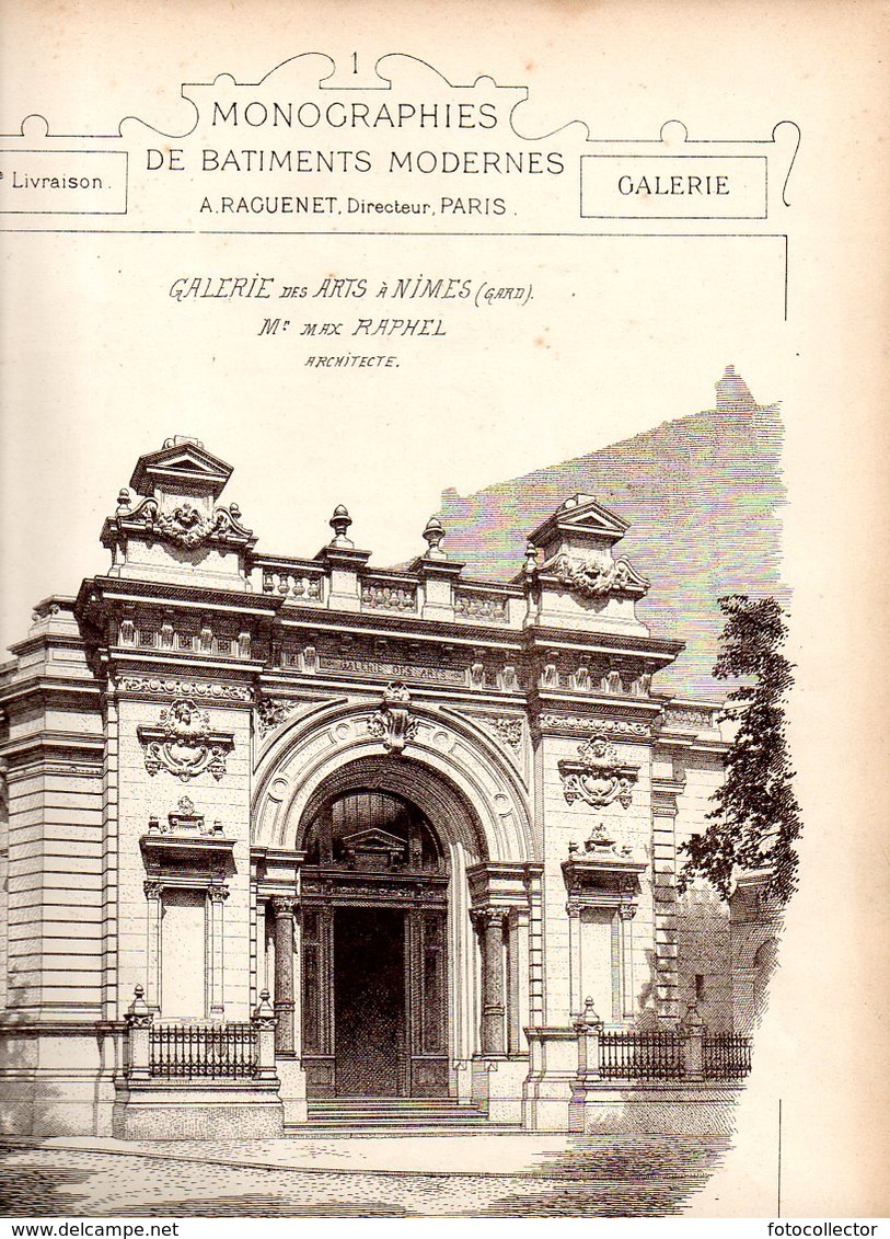 Architecture : Monographies De Batiments Modernes N° 85 : Galerie Des Arts à Nîmes (30) - Architecture