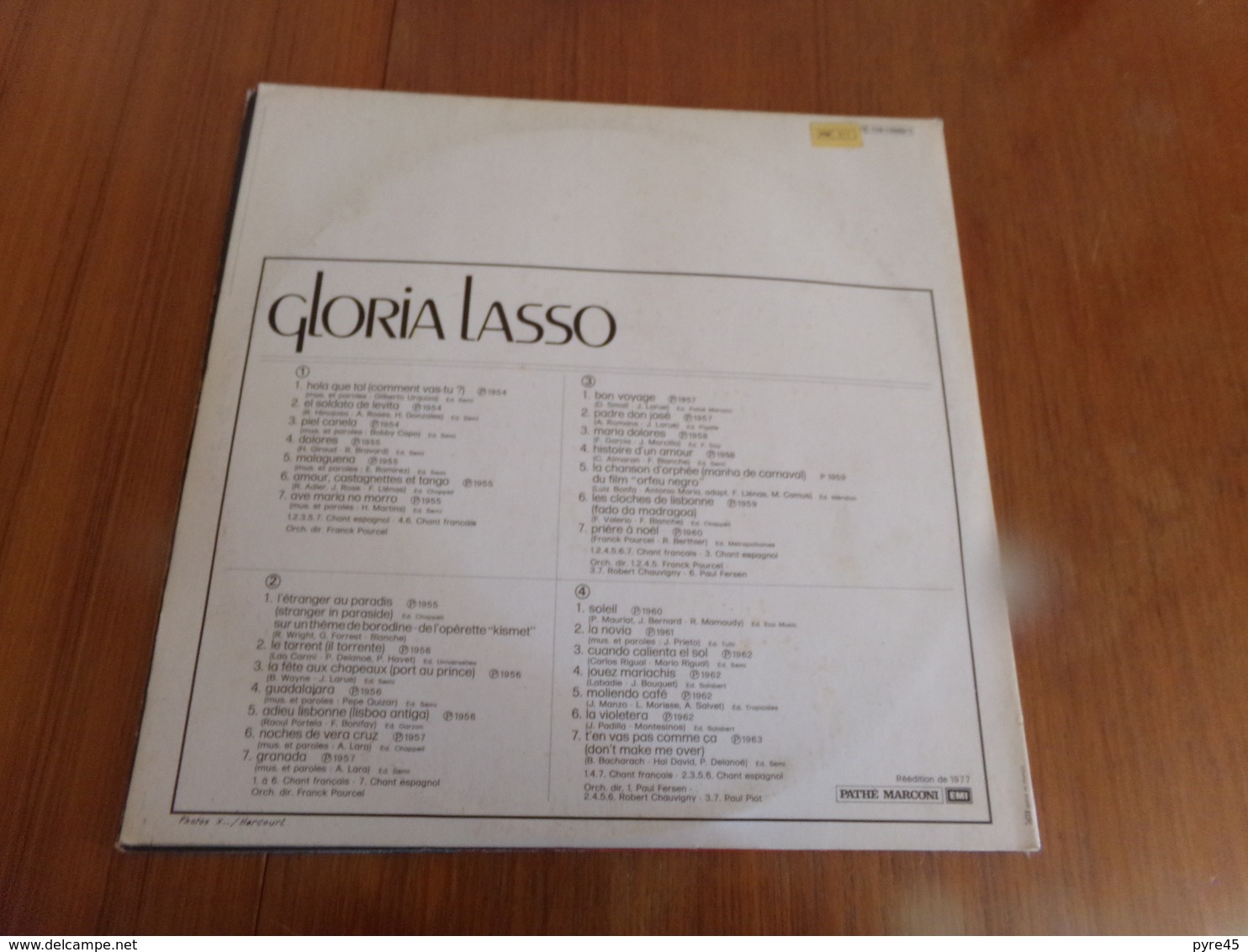 33 T Gloria Lasso " L'étranger Au Paradis ... " - Altri - Musica Spagnola