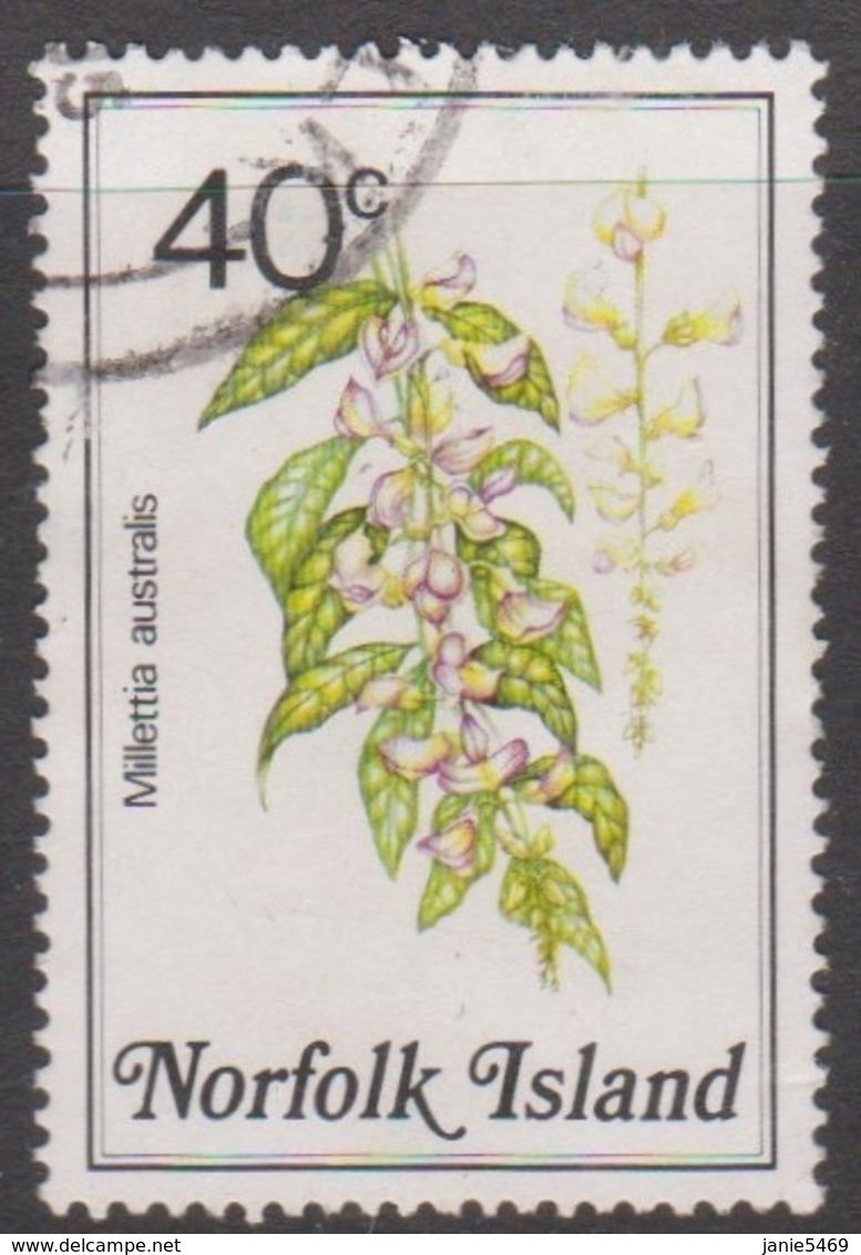 Norfolk Island ASC 327 1984 Flowers,40c Wisteria, Used - Other & Unclassified