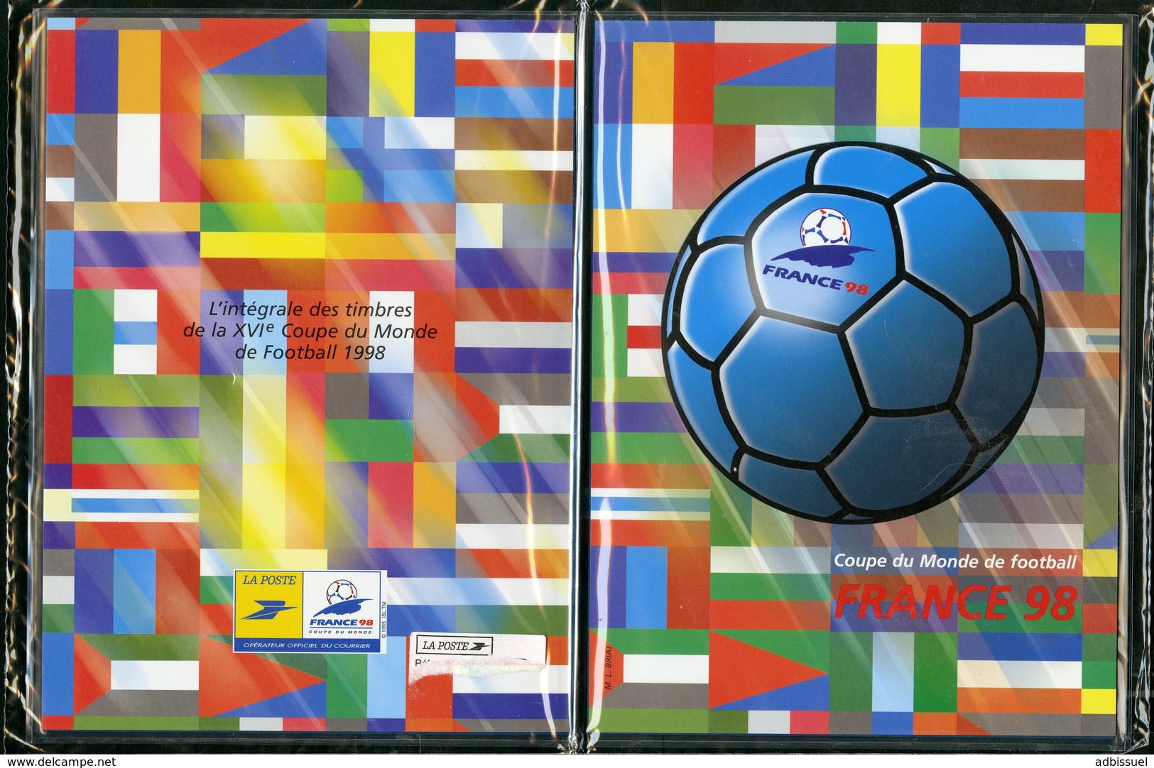 FRANCE 1998 / L'intégrale Des Timbres De La 16ème Coupe Du Monde De Football / Sous Blister (plastique) D'origine - 1998 – Frankreich