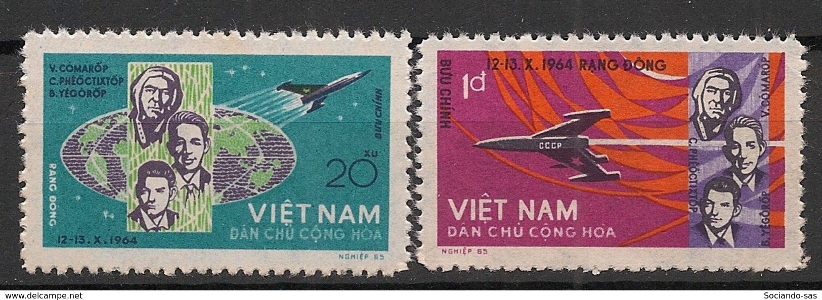 North Vietnam - 1965 - N°Yv. 417 à 418 - Voskhod I - Neuf Luxe ** / MNH / Postfrisch - Vietnam