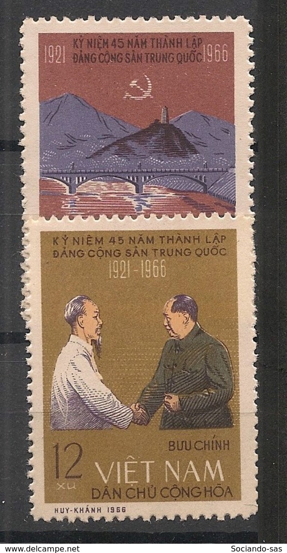 North Vietnam - 1966 - N°Yv. 504 à 505 - Parti Communiste Chinois - Neuf Luxe ** / MNH / Postfrisch - Vietnam