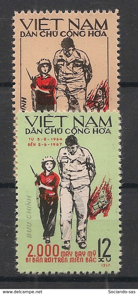 North Vietnam - 1967 - N°Yv. 541 à 542 - 2000 Avions Abattus - Neuf Luxe ** / MNH / Postfrisch - Vietnam