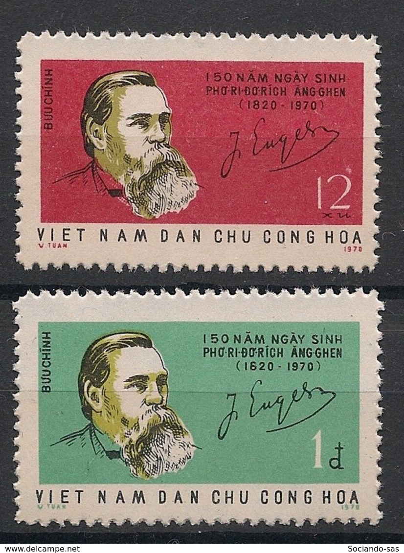 North Vietnam - 1970 - N°Yv. 691 à 692 - Friedrich Engels - Neuf Luxe ** / MNH / Postfrisch - Vietnam