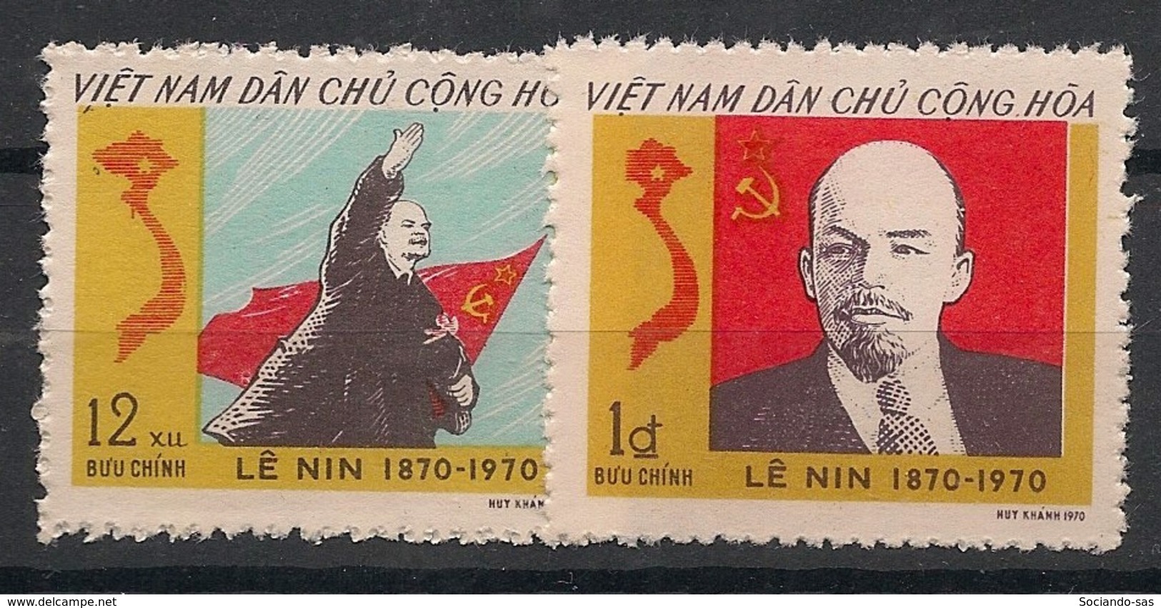 North Vietnam - 1970 - N°Yv. 704 à 705 - Lenine - Neuf Luxe ** / MNH / Postfrisch - Vietnam