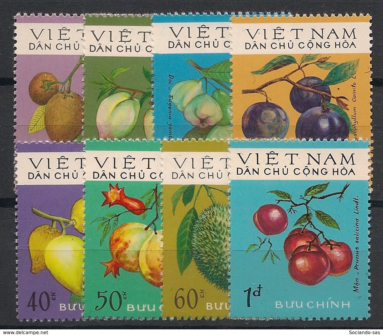 North Vietnam - 1975 - N°Yv. 855 à 862 - Fruits - Neuf Luxe ** / MNH / Postfrisch - Vietnam