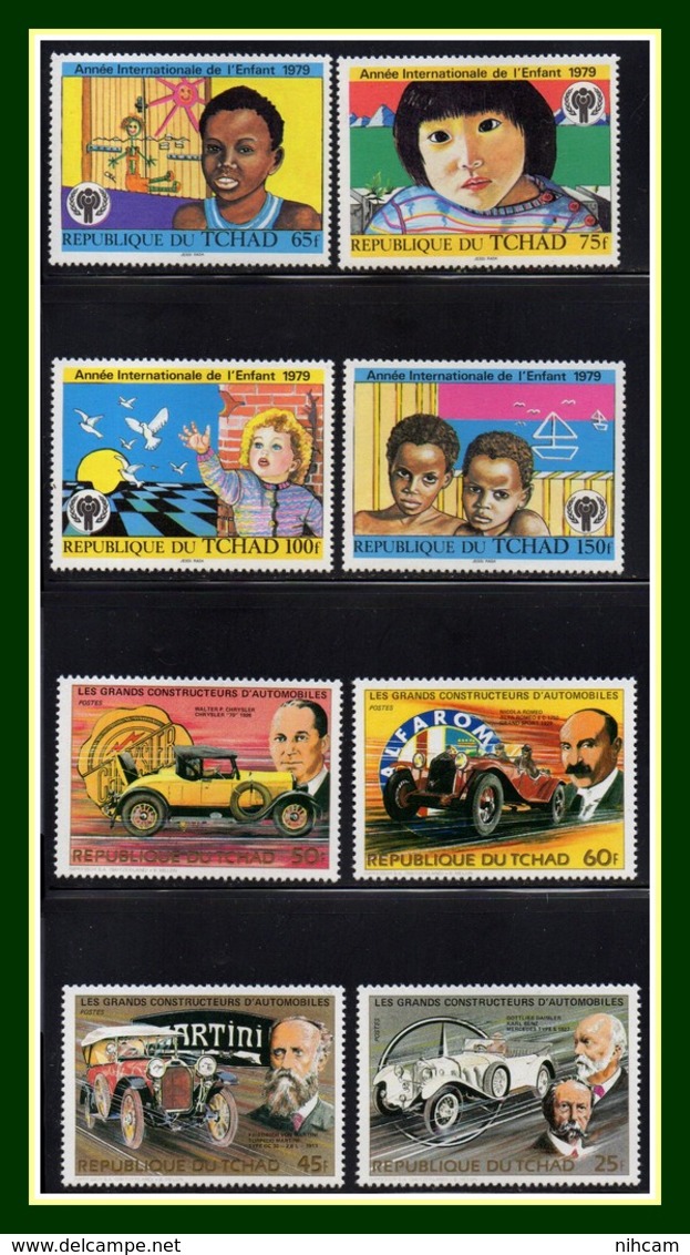 TCHAD 20 SCANS Entre N° 60 Et 581 + PA 1 Et 293 + Taxe  + Service + Blocs 1 Et 13  ** MNH (Forte Cote, à Profiter !) - Collections (without Album)