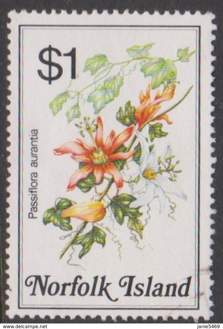 Norfolk Island ASC 329 1984 Flowers,$ 1 Passionfruits, Used - Other & Unclassified