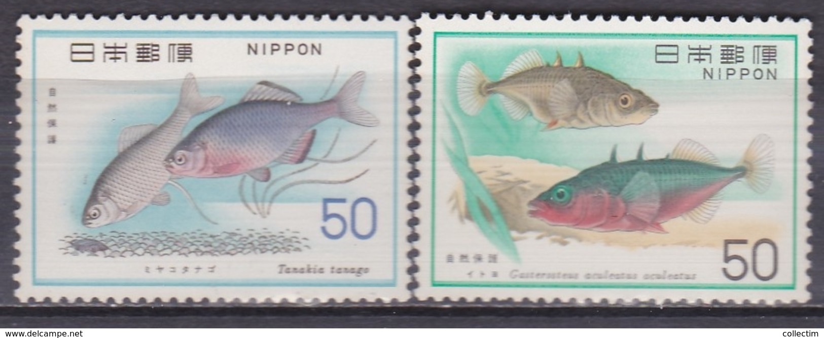 JAPON 1976 1198 Et 1199 ** POISSONS - Poissons