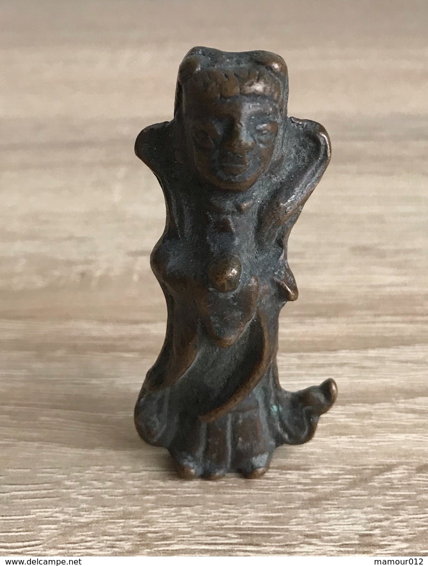 Insolite Statuette Figurine En Bronze - Ancien Gandhara - 200/300 AD - Asiatische Kunst