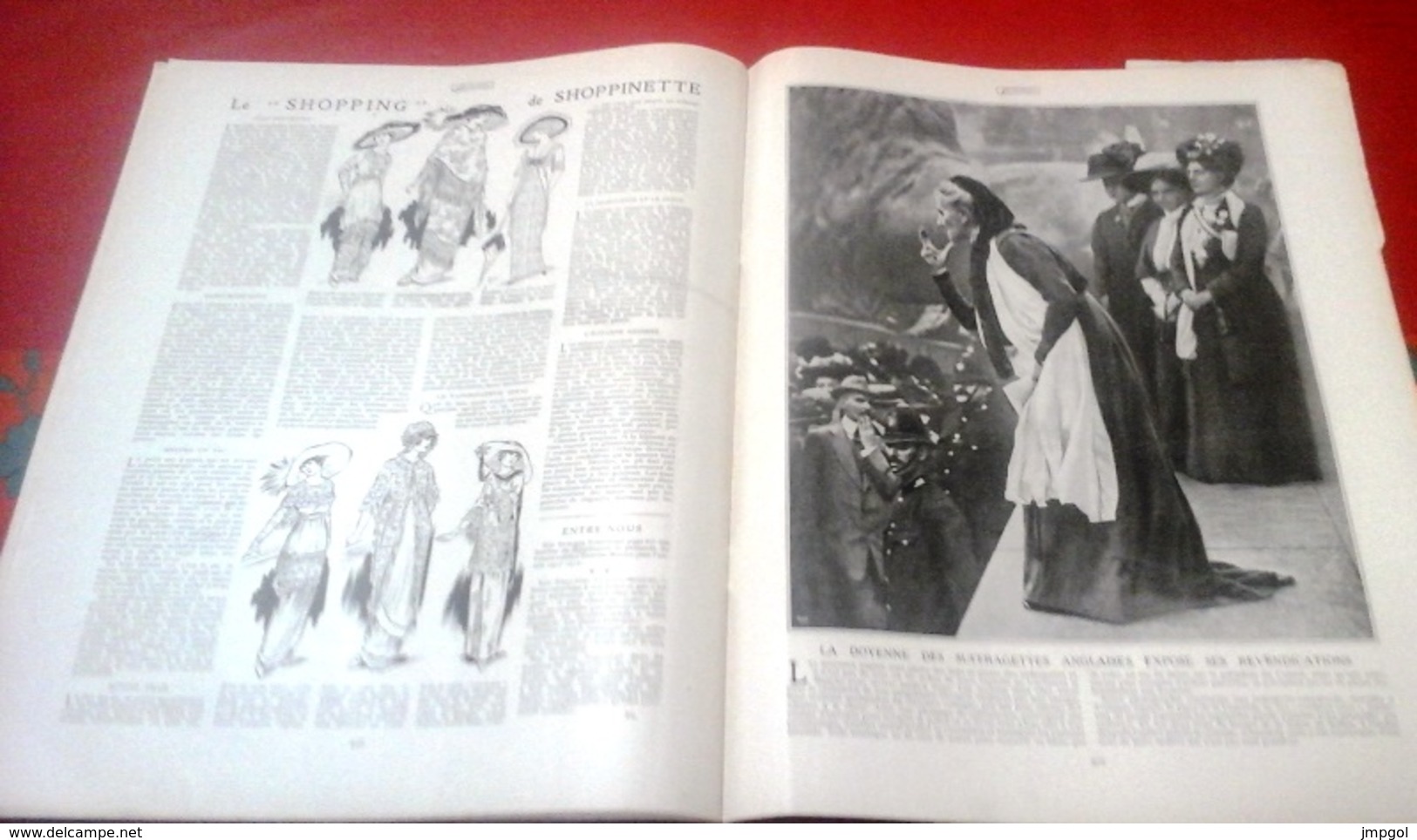 FEMINA n°279 Septembre 1912 Saint Malo,Mode aux courses de Deauville,Toilettes Garden Party,Suffragettes,Massenet