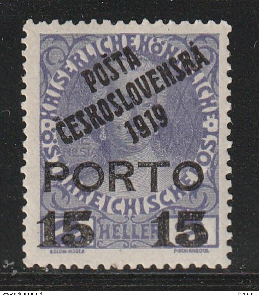TCHECOSLOVAQUIE - N°122 * (1919) Timbre D'Autriche Surchargé(porto) - Nuovi