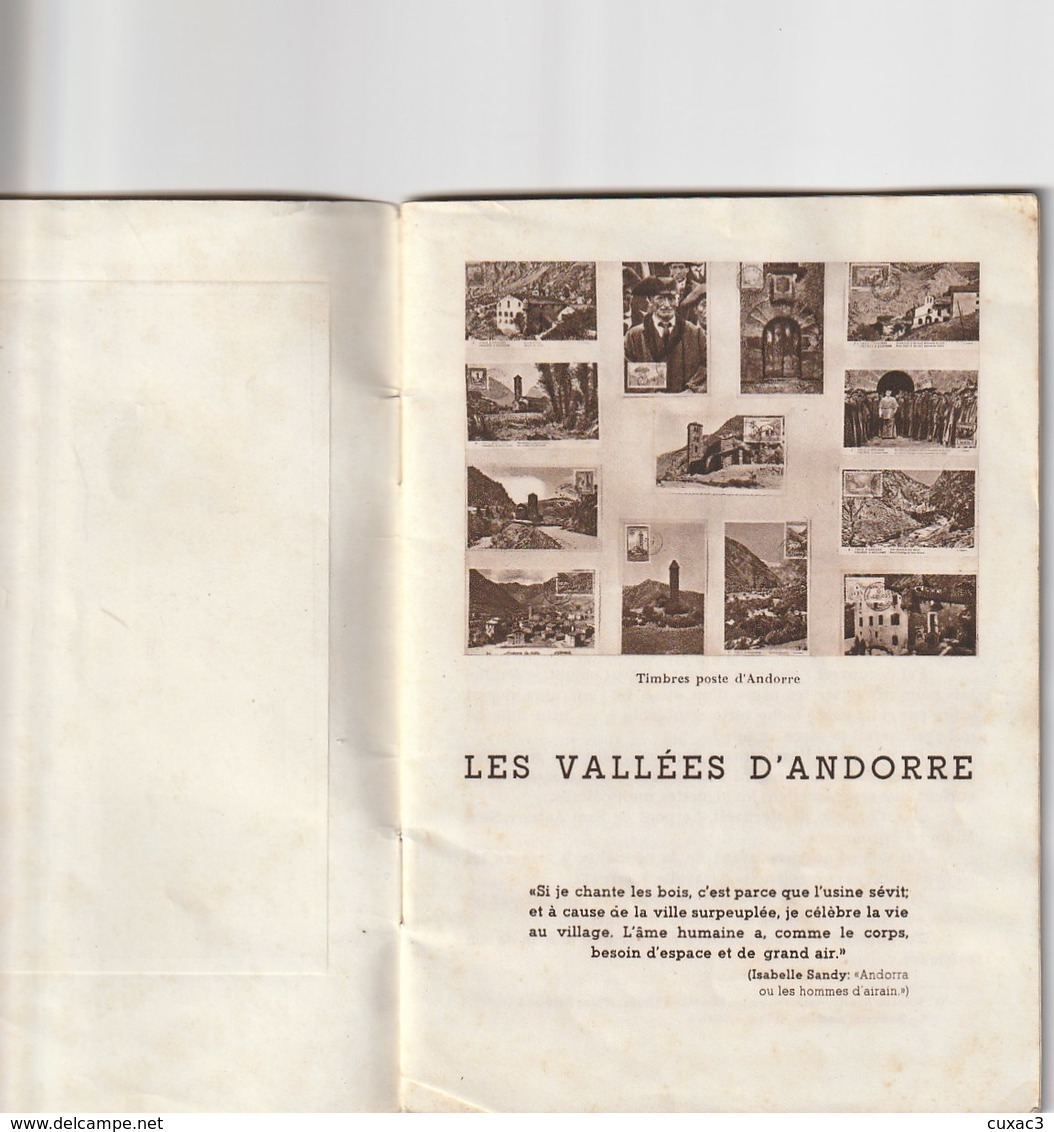 LES VALLEES D ANDORRE - Jean BACQUER - Juillet 1949 - 32 Pages - Non Classés