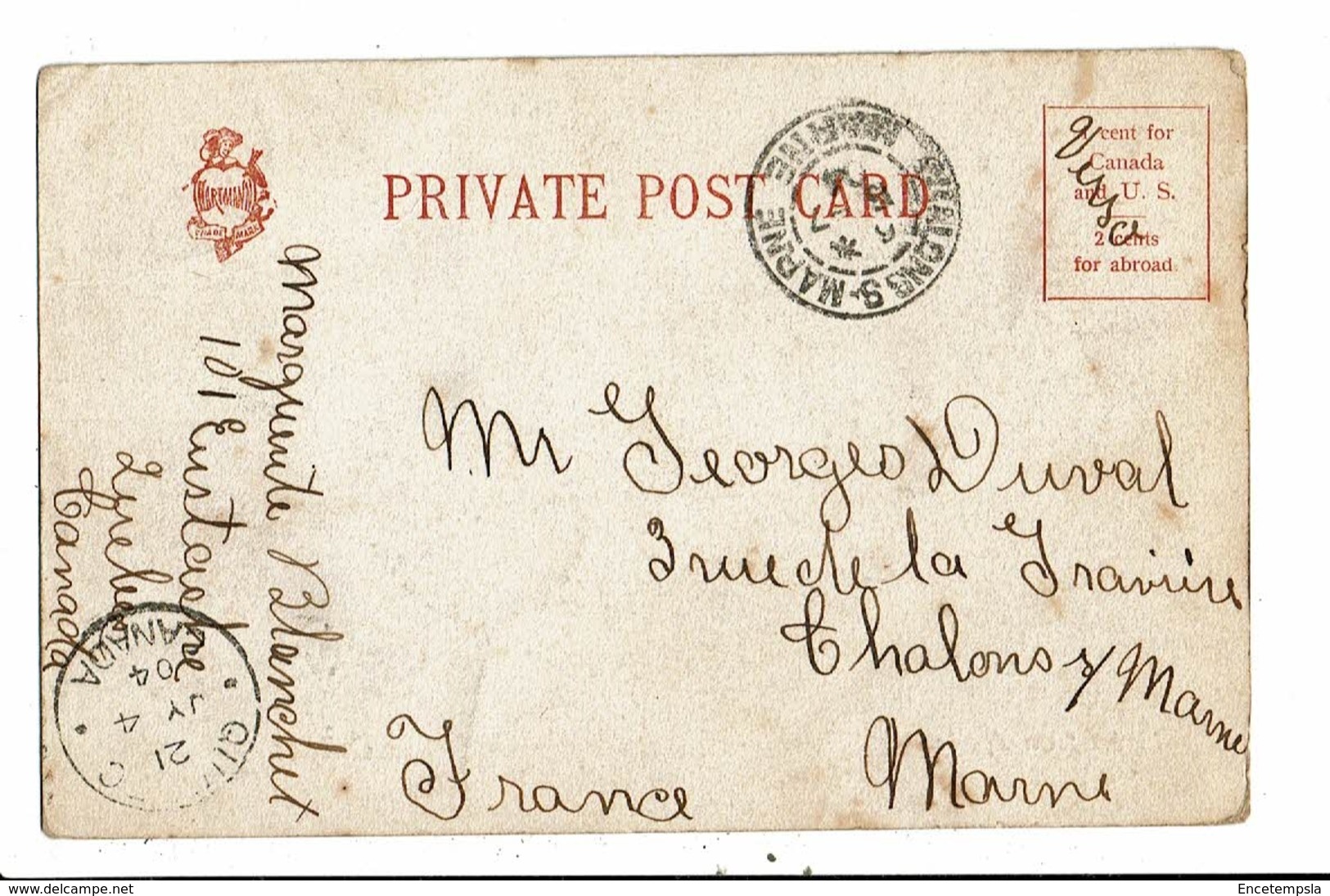 CPA-Carte Postale- Canada- Quebec- Citadel From Harbor -1904 VM10045 - Québec - La Citadelle