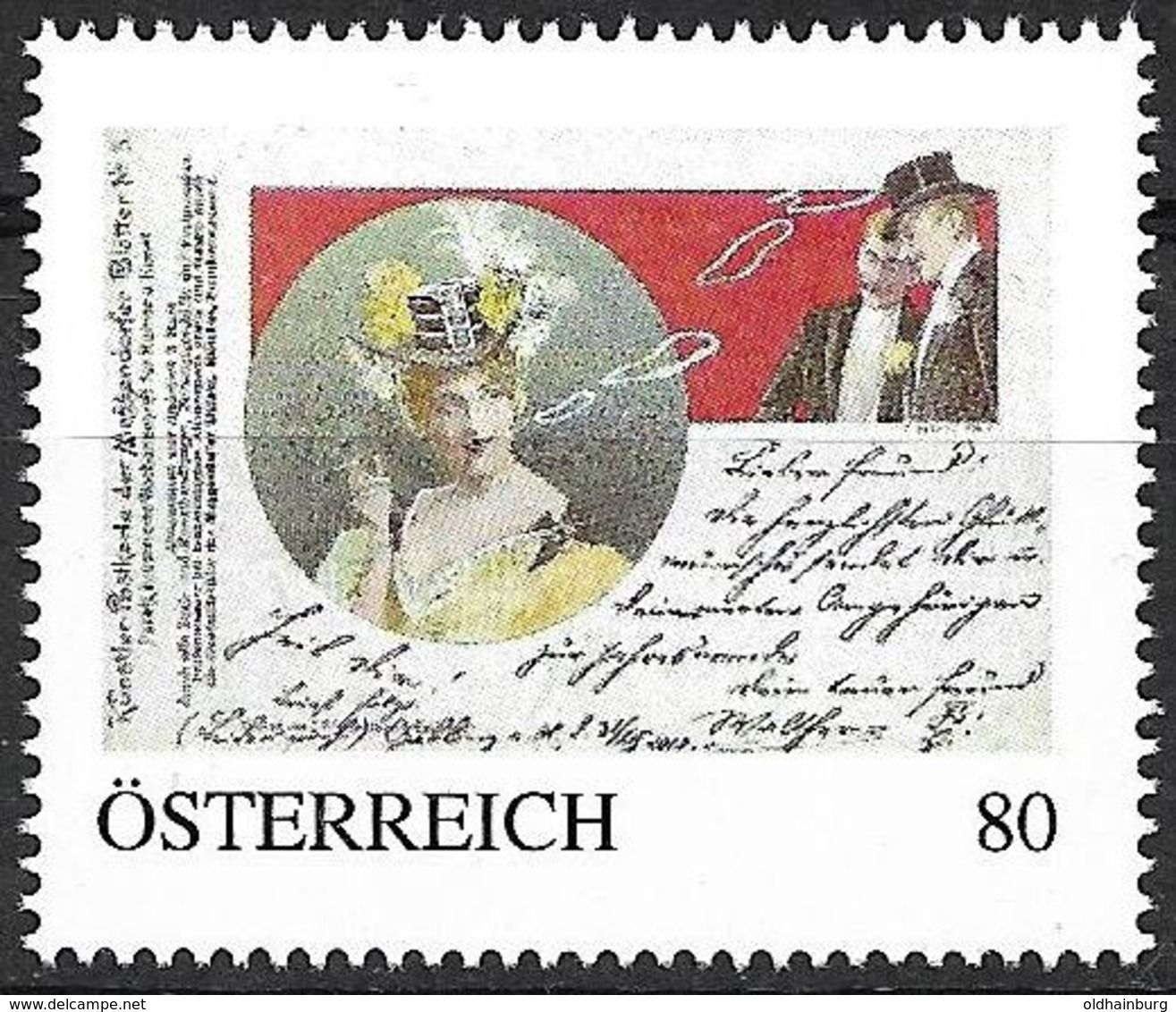 0055: Personalisierte Briefmarke "Nachtclub-/ Vorstadt- Mizzi Aus Der Leopoldstadt 1910" - Timbres Personnalisés