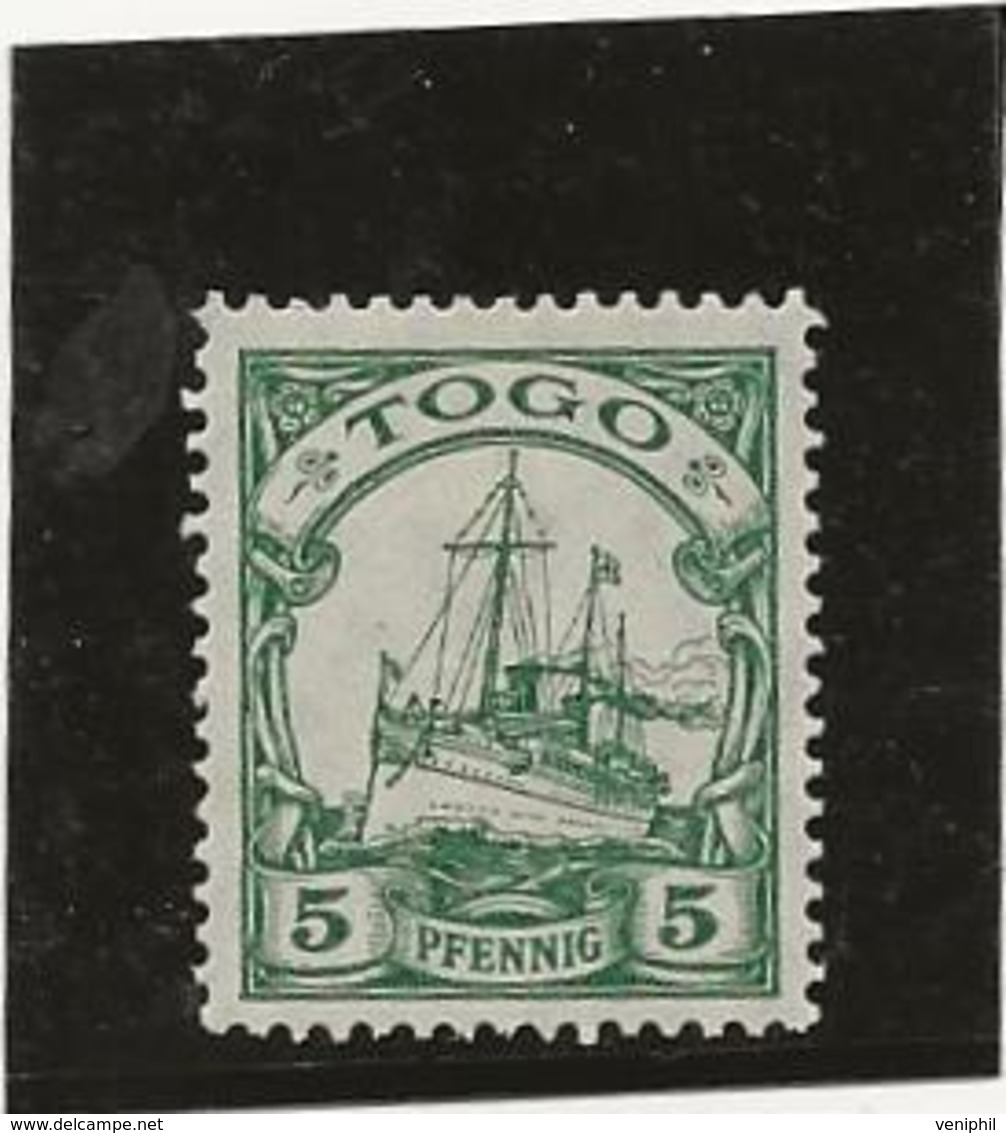 TIMBRE TOGO - COLONIE ALLEMANDE 1900 - N° 8 NEUF CHARNIERE - COTE :24 € - Nuovi