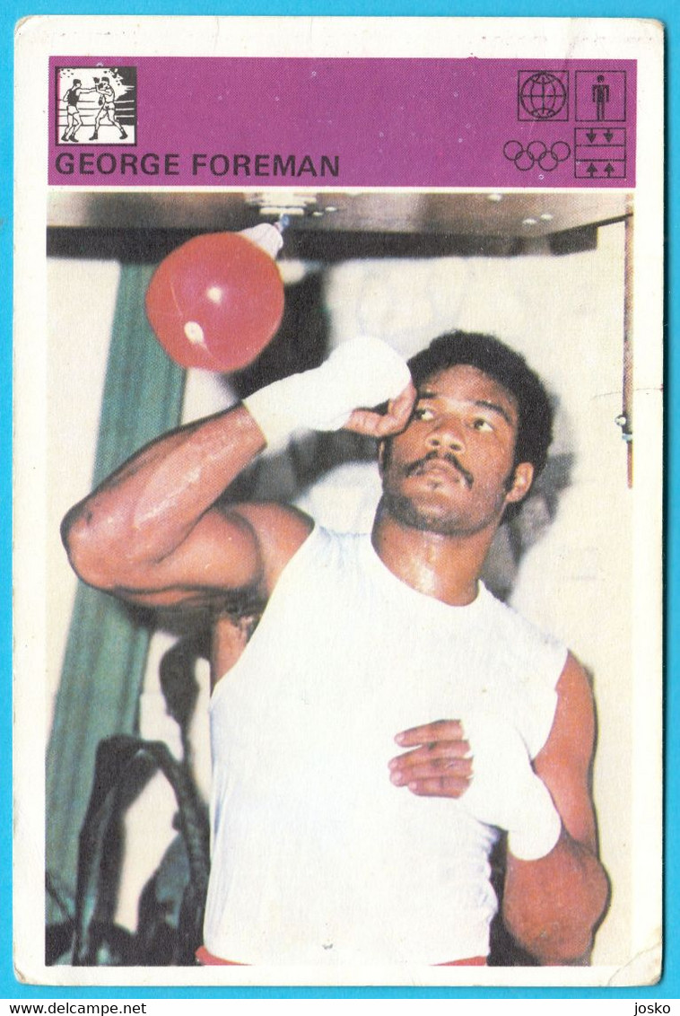 GEORGE FOREMAN - Yugoslavia Vintage Card Svijet Sporta * Boxing Boxe Boxeo Boxen Pugilato Boksen USA - Trading Cards