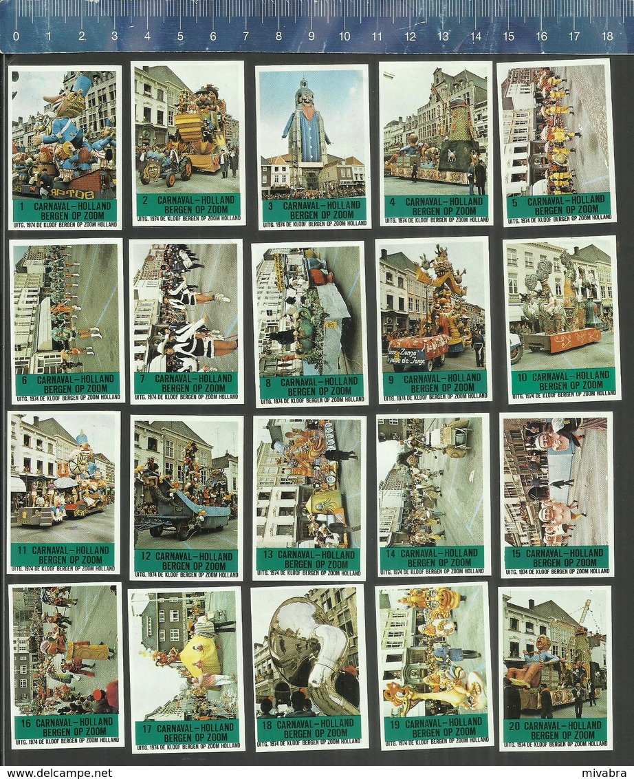 CARNAVAL HOLLAND BERGEN OP ZOOM  KLEUR GROEN ( DE KLOOF Dutch Matchbox Labels ) - Boites D'allumettes - Etiquettes