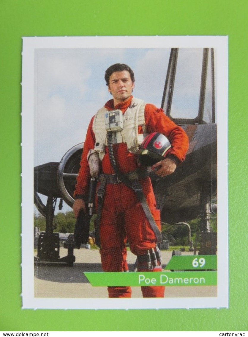 Carte - Autocollant - Sticker Star Wars - Leclerc 2019 - N° 69 - Poe Dameron - Star Wars