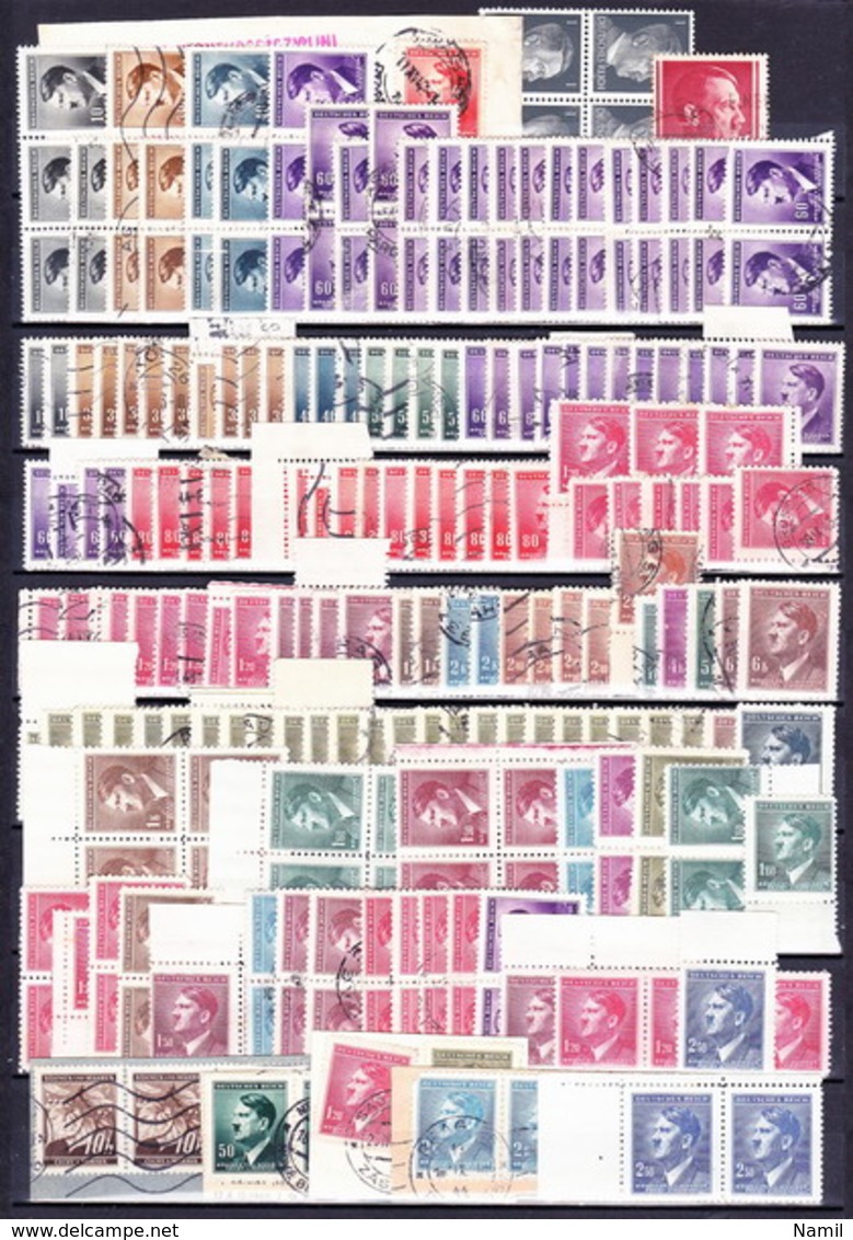 Boheme Et Moravie  Lot Avec Les Timbres Obliterés - Collections (without Album)