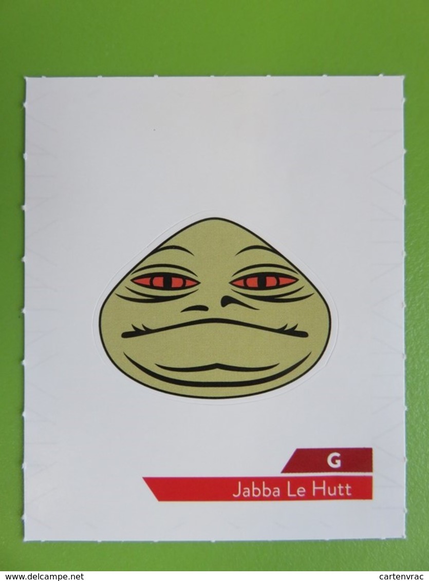 Carte - Autocollant - Sticker Star Wars - Leclerc 2019 - G - Jabba Le Hutt - Star Wars