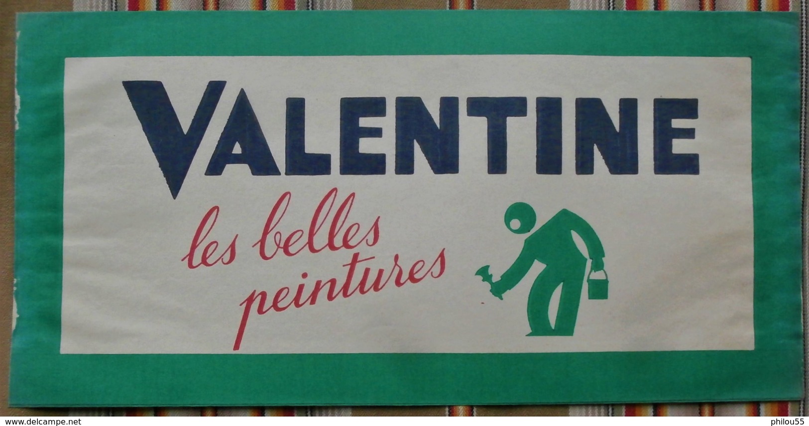 Chapeau En Papier PUBLICITAIRE VALENTINE Les Belles Peintures - Publicités