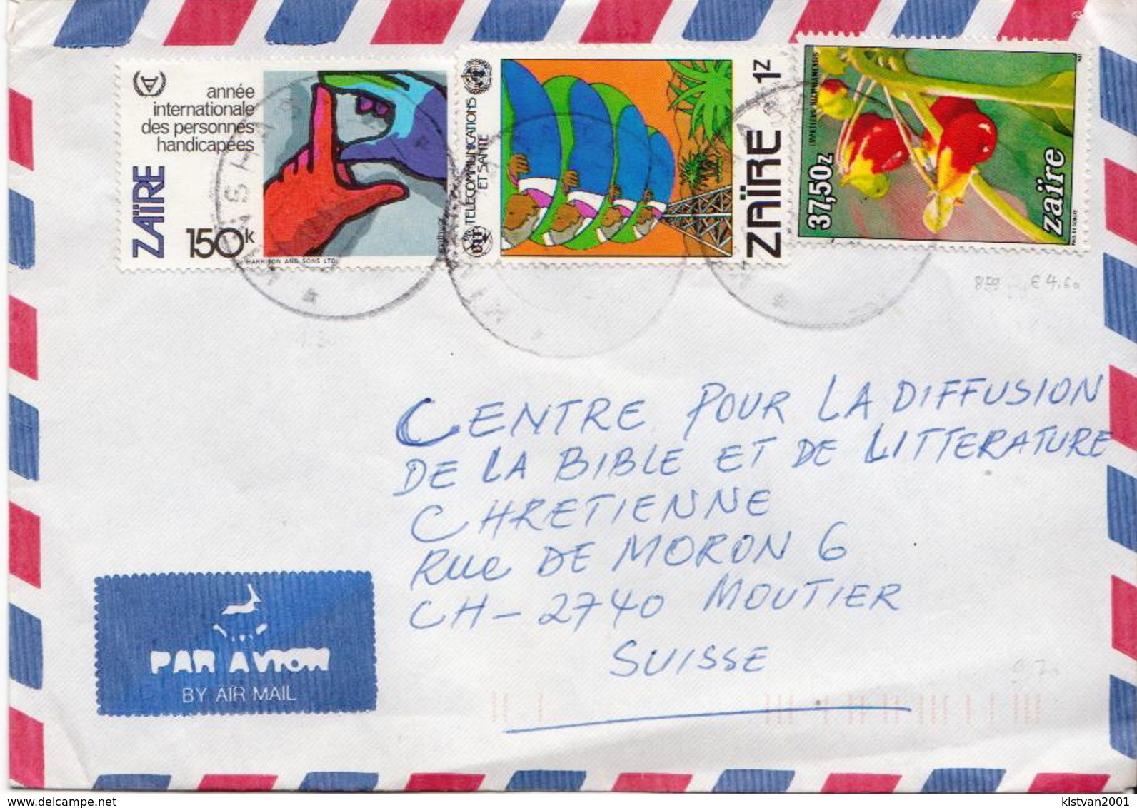 Postal History Cover: Zaire Cover - Other & Unclassified