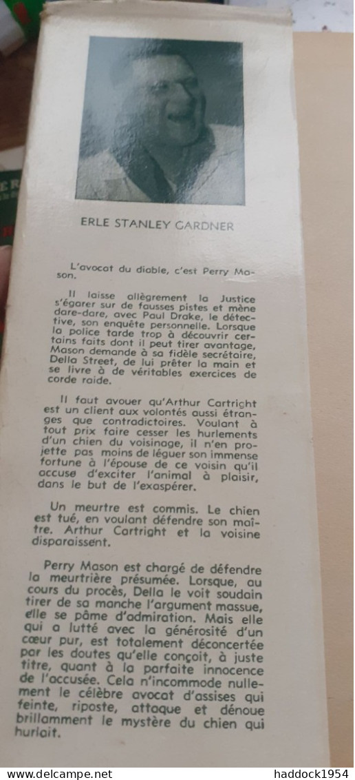 L'avocat Du Diable ERLE STANLEY GARDNER Gallimard 1951 - Série Blême